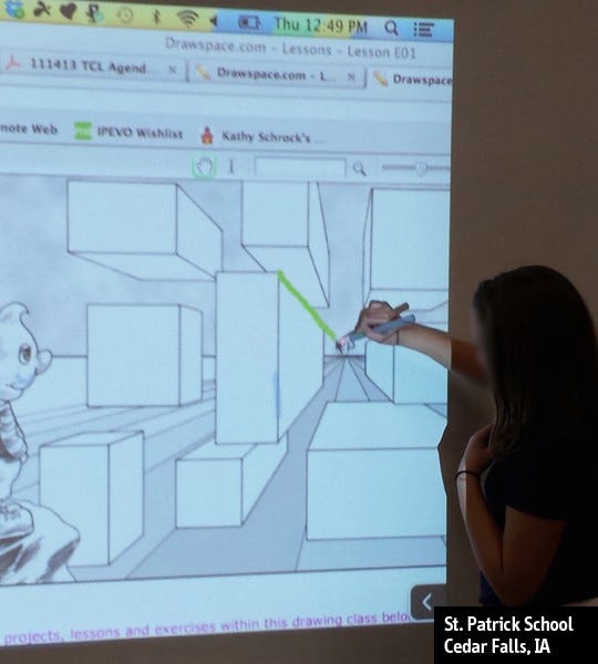 Teach drawing, including hands-on practice and exposure to art concepts