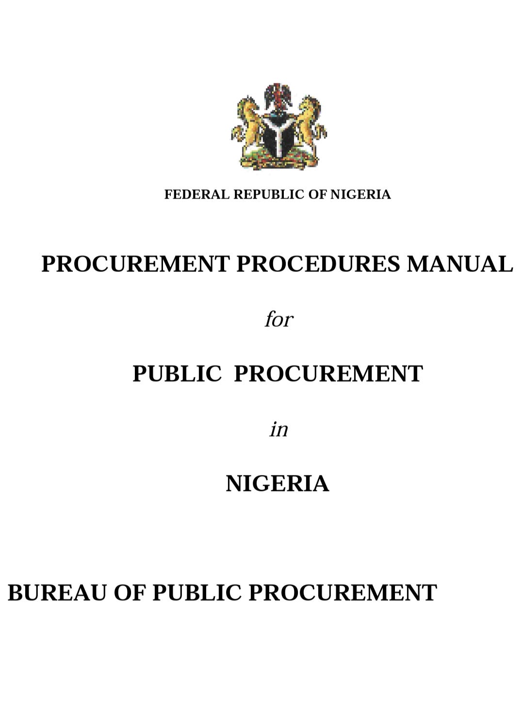 Brief On Public Procurement In Emergency By The Jikist Medium