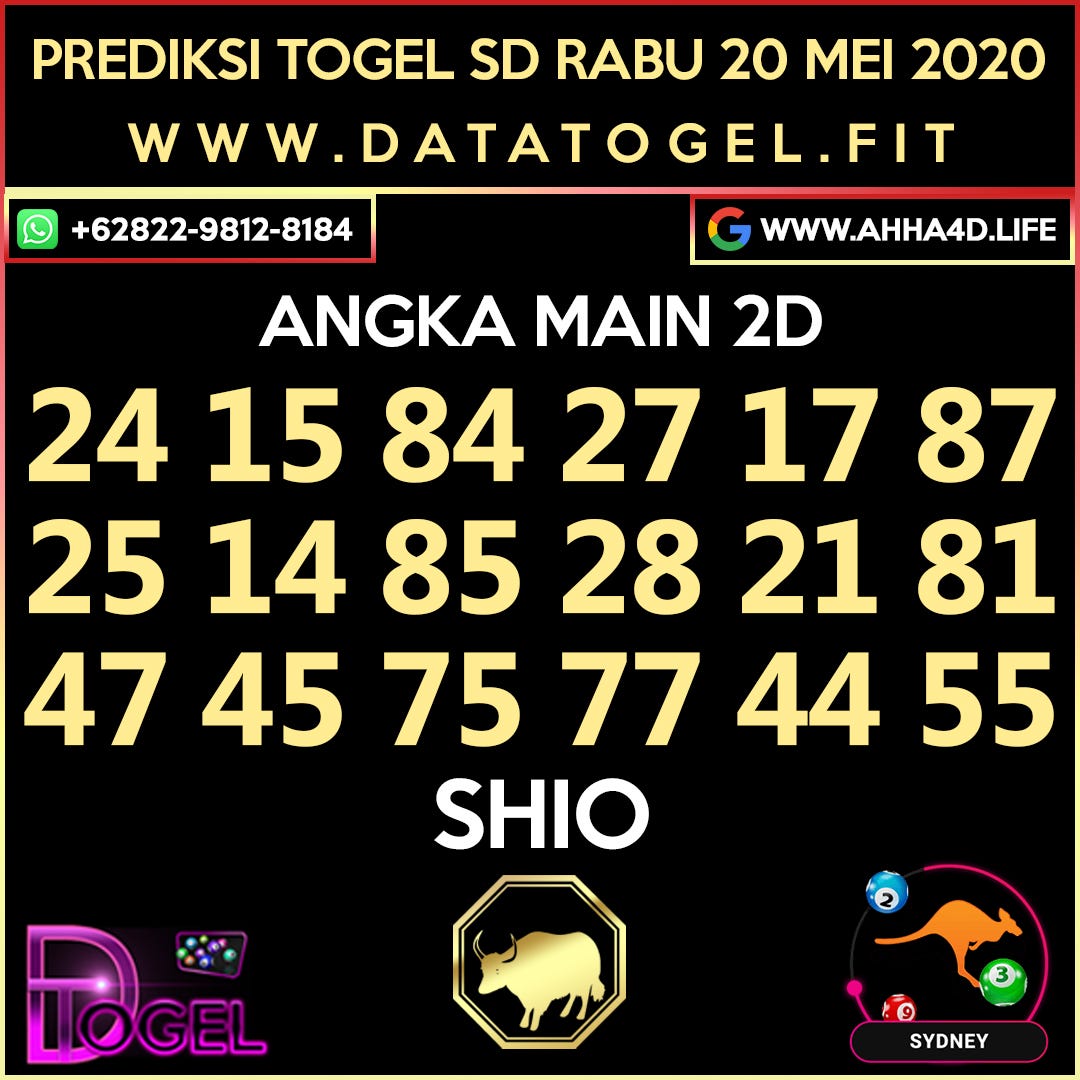 Togel Keluar Hari Ini Sydney 2020
, Prediksi Togel Sydney Rabu 20 Mei 2020 By Ahha4d Medium