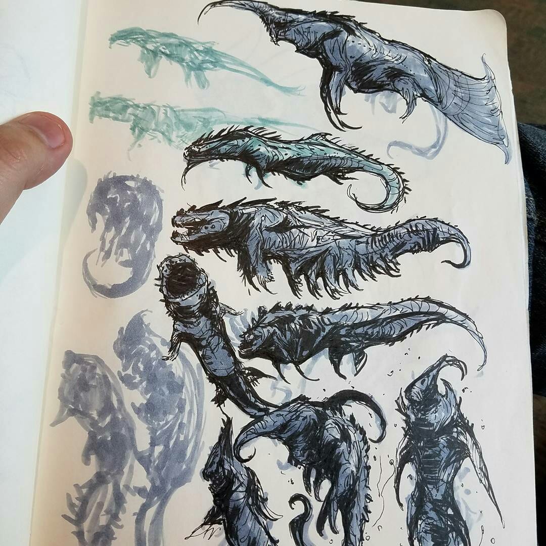 This Great Set Of Fantasy Creature Sketches By Videogame Artist Arthur this-great-set-of-fantasy-creature-sketches-by-videogame-artist-arthur