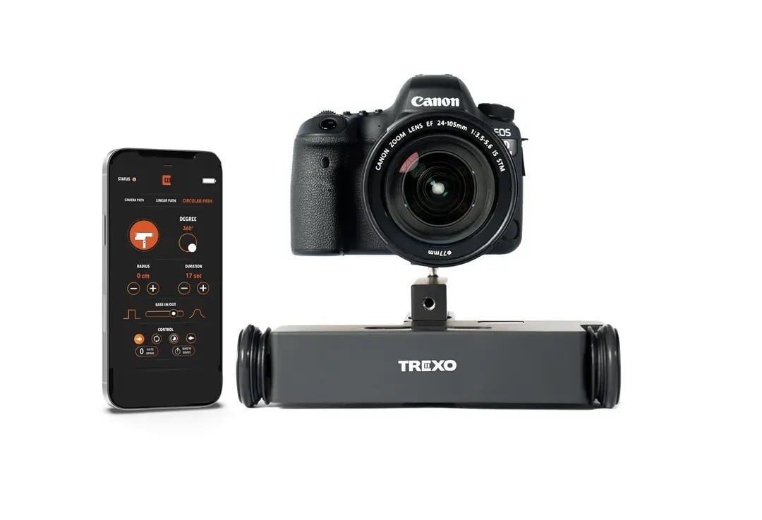 Trexo Wheels — A Tiny Tabletop Dolly with Motion Control Builtin. A