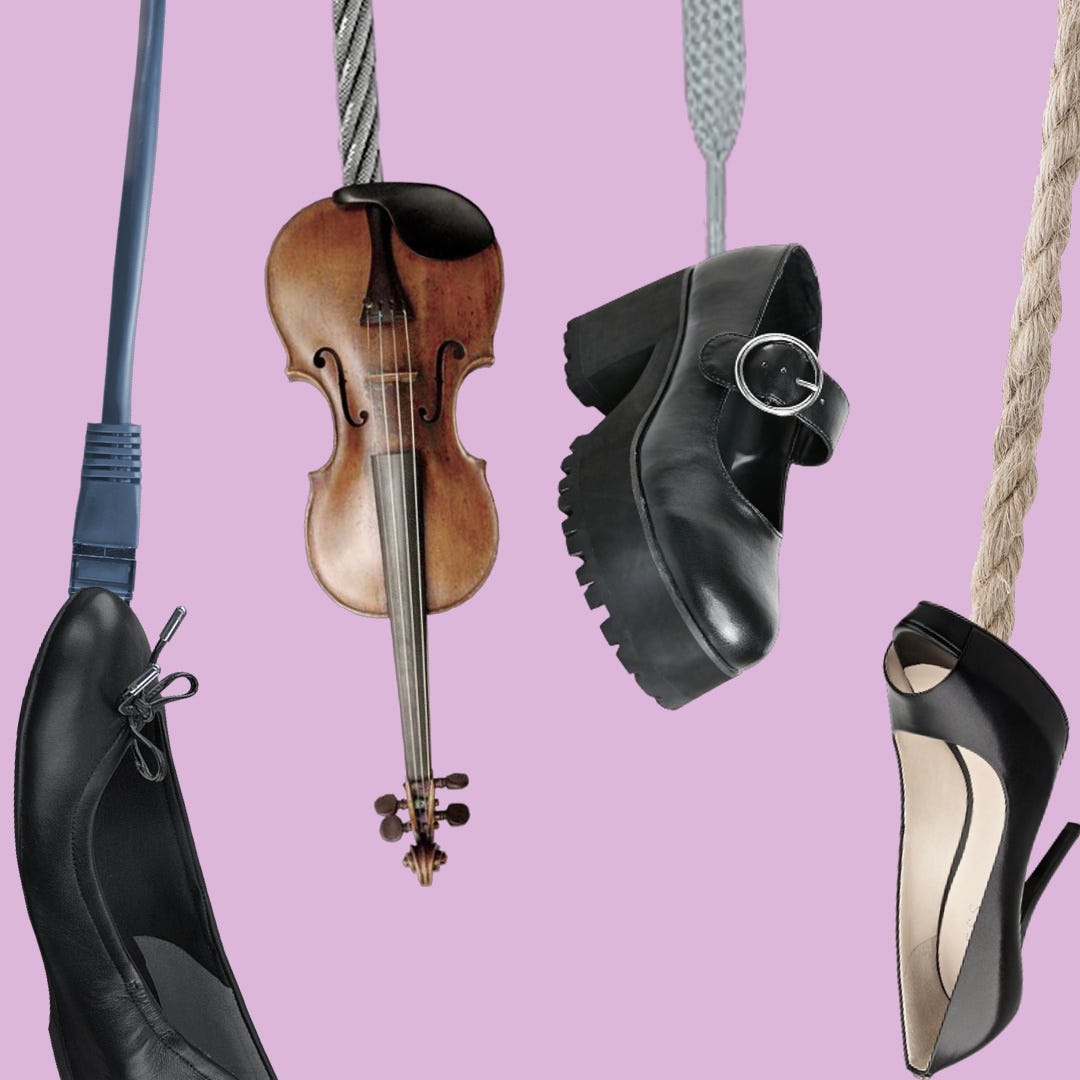 violin shoe. I’m sat in the front row of the… by Richard Whiddington