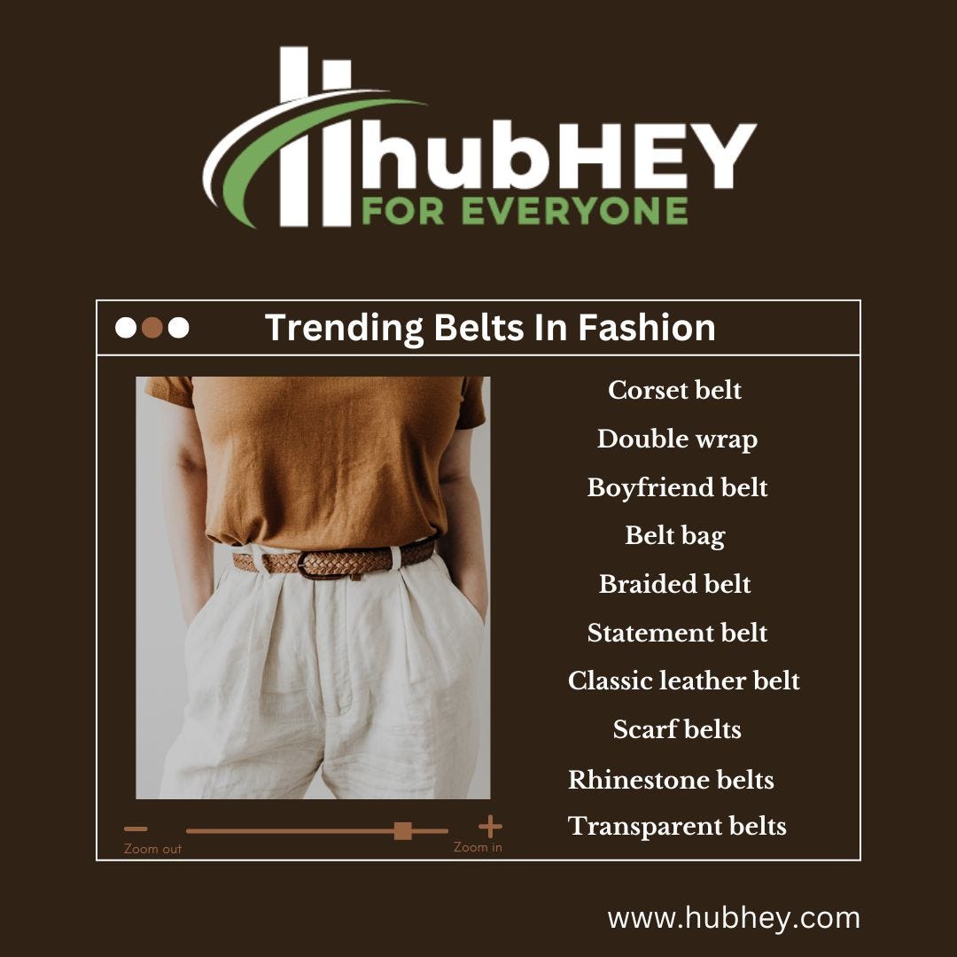 Top 5 Trending Belts In Fashion 2023 ? by Kuhu Jakhmola Jan, 2023