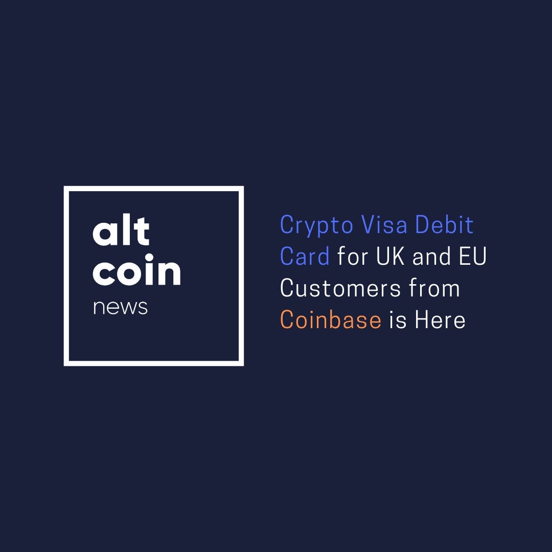 Altcoin News: Crypto Visa Debit Card for UK and EU ...