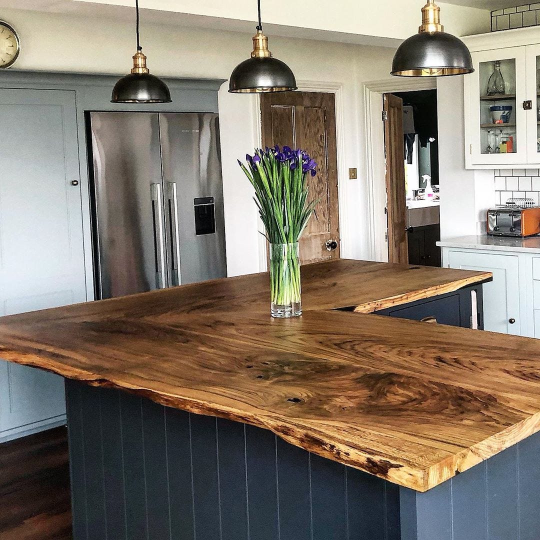 Beautiful Wooden Kitchen Island Worktops In Uk By Earthy Timber Medium