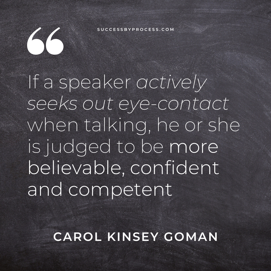 Eye-contact cheat-sheet (infographic) — three quick tips to improve ...