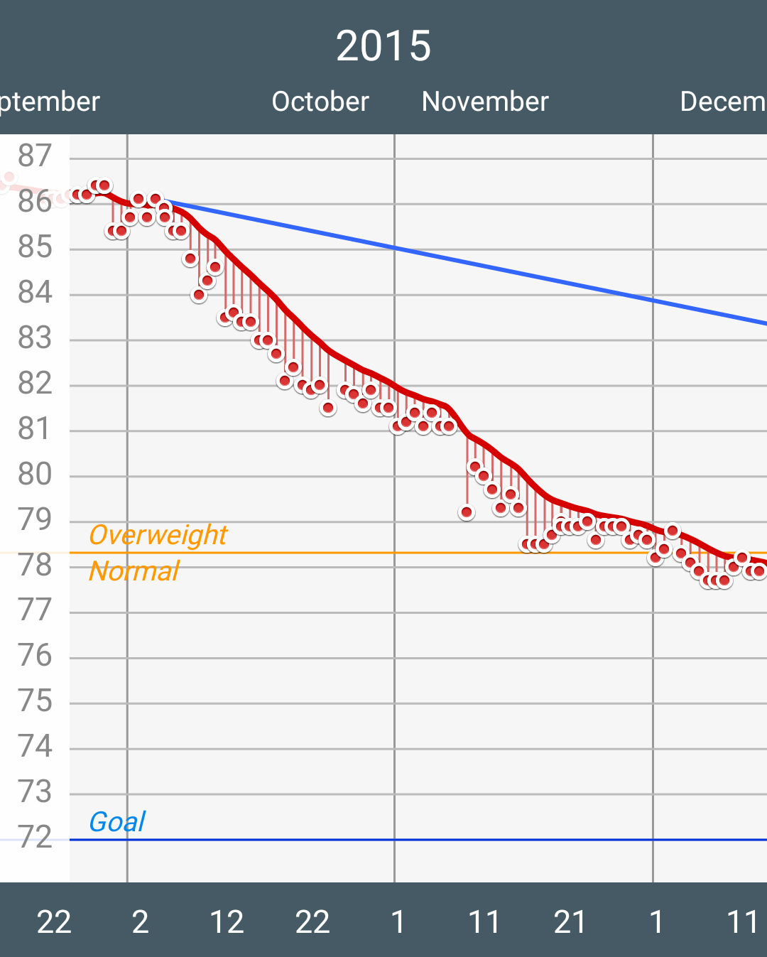 Daily Weight Chart