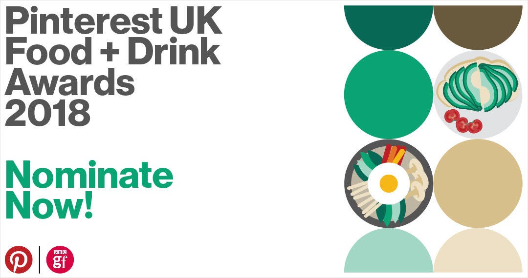 Pinterest Food Drink Awards Is Back Nominations Now Open