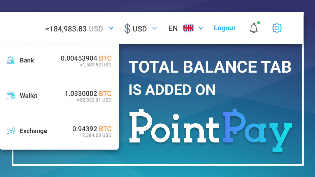 Total Balance Tab Is Added On Pointpay By Pointpay Medium