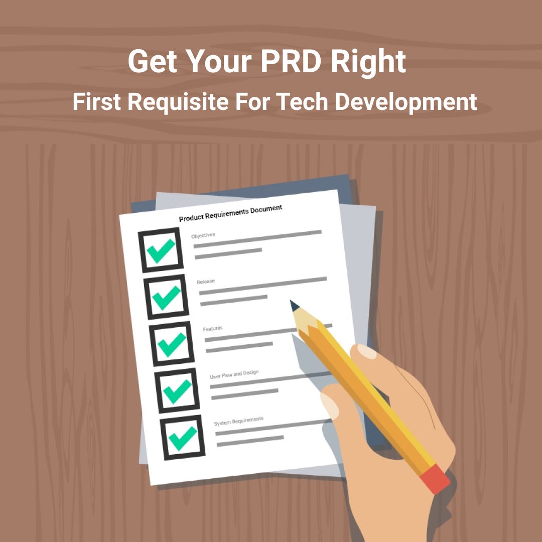 Get Your Prd Right First Requisite For Tech Development By Nirmal Topiwala Feb 21 Medium