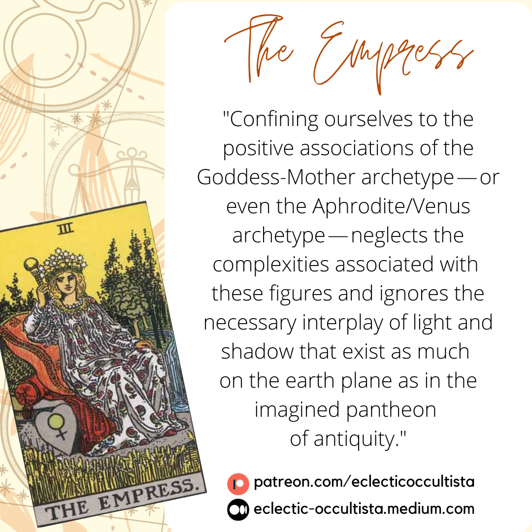 Alchemical Goddesses and The Tarot’s Empress Card by Eclectic