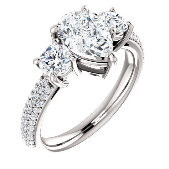 Buy the best Moissanite Engagement Ring by I Heart Moissanites Medium