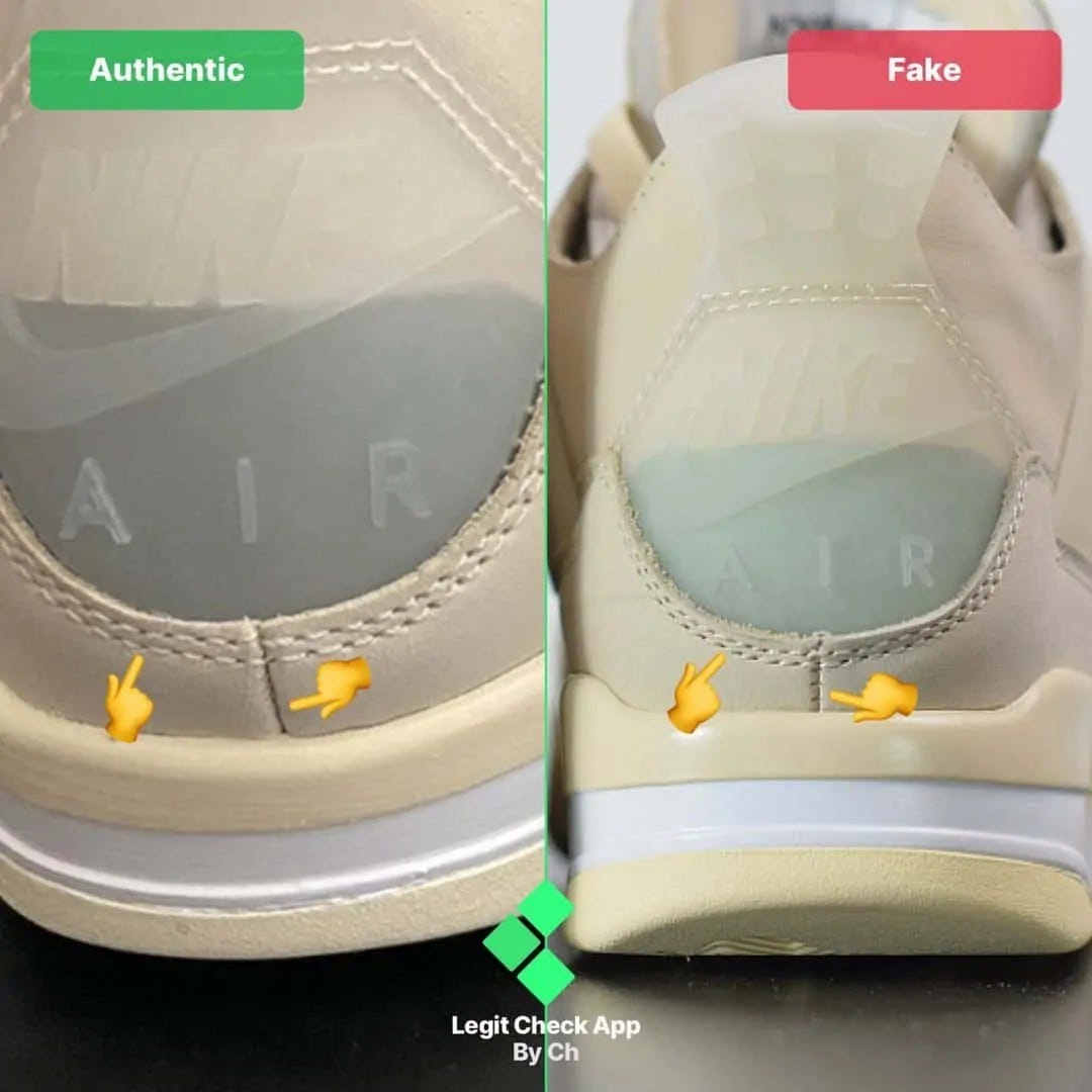 Fake Vs Real Off-White Air Jordan 4 Sail — How To Spot Fake OW AJ4 Sail |  by Legit Check By Ch | Medium