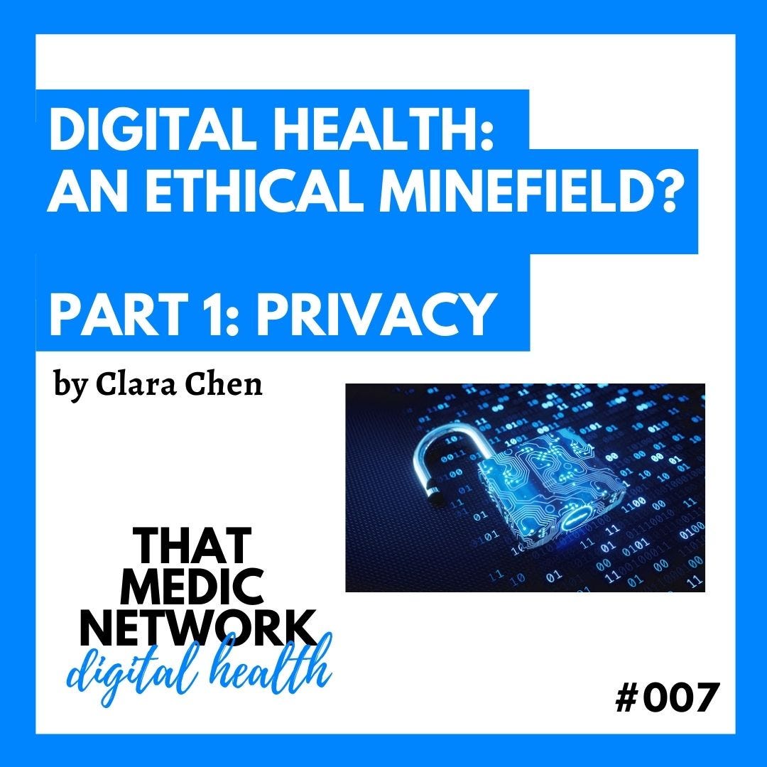Digital Health An Ethical Minefield? 1 by Clara Chen That