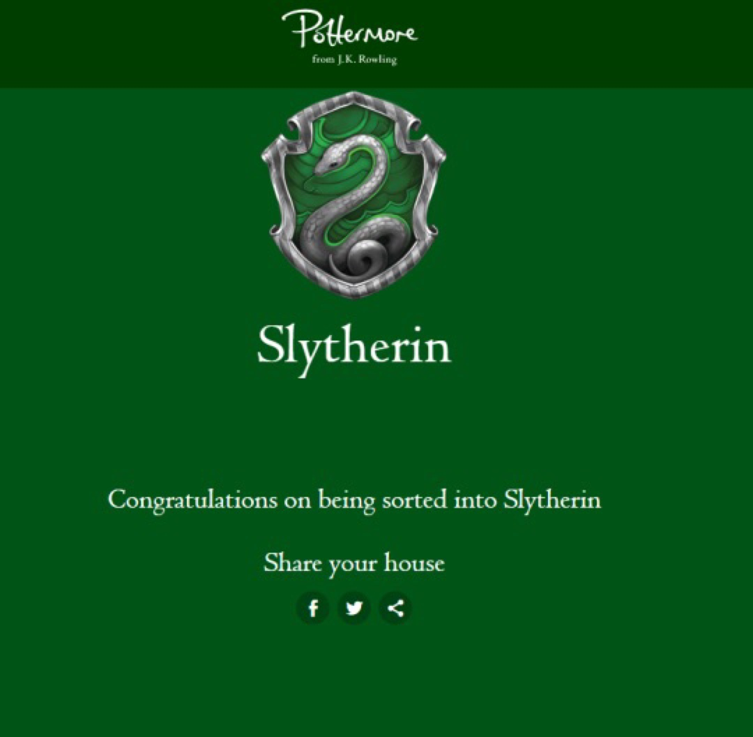 Pottermore test house