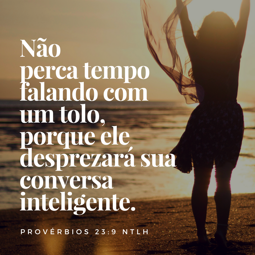 Tempo Bem Gasto — Provérbios 23:9 | By Harold Schultz Neto | Neemias ...