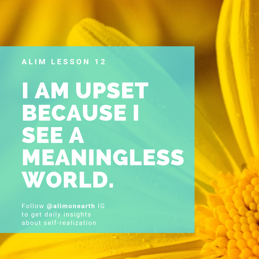 ALIM Lesson 12 I Am Upset Because I See A Meaningless By ALIM A