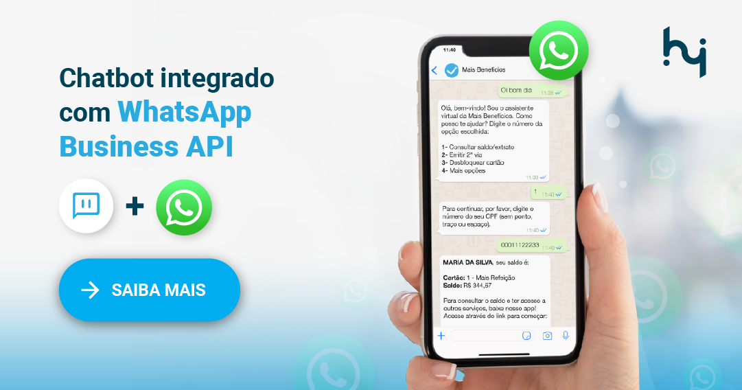 interface de um Chatbot para WhatsApp