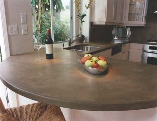 How are concrete countertops made