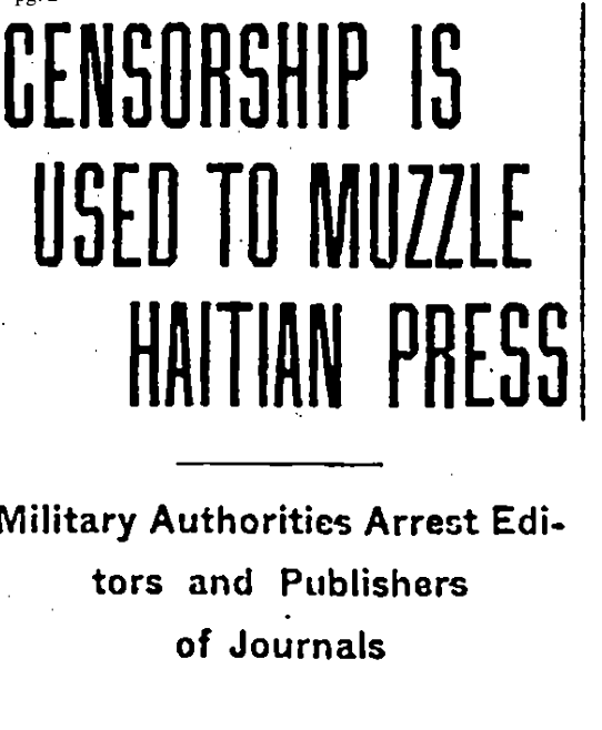 Haiti Captured”: Chicago's Print Coverage of U.S. Occupation (1915–1935) |  by Ashleigh Deosaran | Lessons from History | Medium