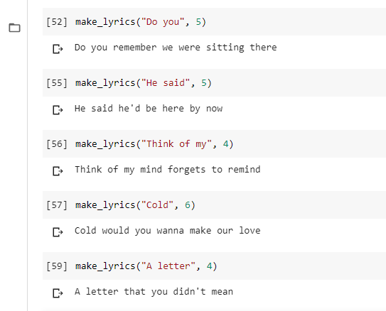 Lyrics using LSTM: NLP Project by Juyal | Level Up
