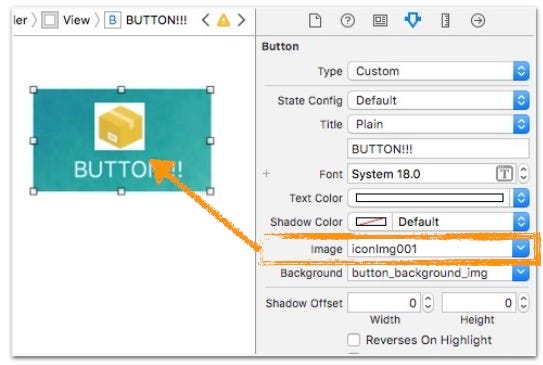 Xcode 圖片＋文字Button. 在Storyboard裡面做一個有圖文的按鈕，可以 