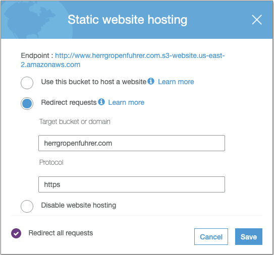 Static Hosting with SSL on S3. How to host static content in an S3… | by  Jason Anderson | Towards Data Science