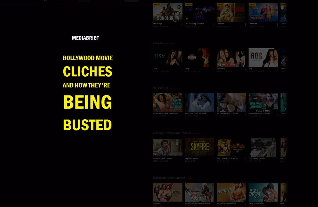 Bollywood Movie Cliches And How They Re Being Busted In Recent Times By Pavan R Chawla Medium Check out all the bollywood action including latest bollywood news, bollywood celebrity gossip, latest trailers, trending videos, fresh images, hindi songs and. bollywood movie cliches and how they re