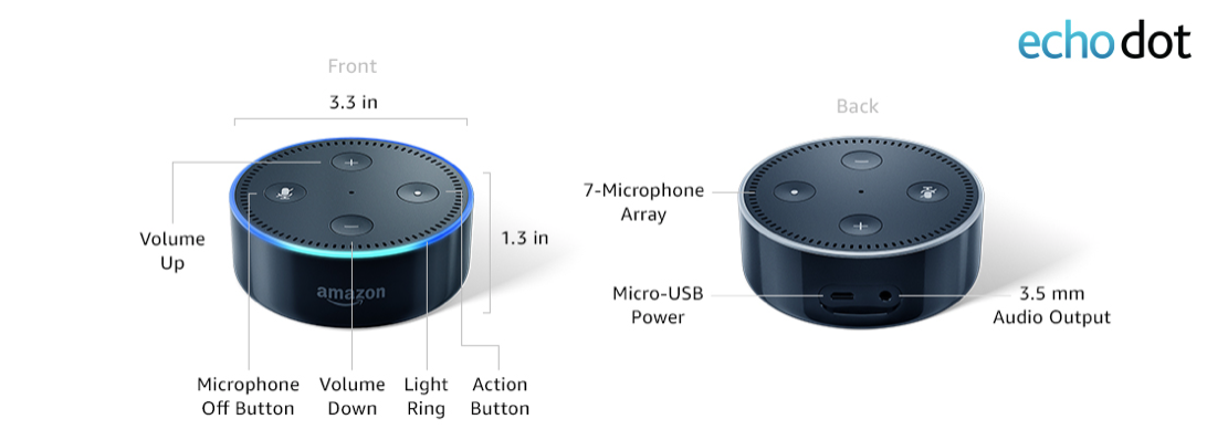 Amazon Echo Dot — 2nd gen 