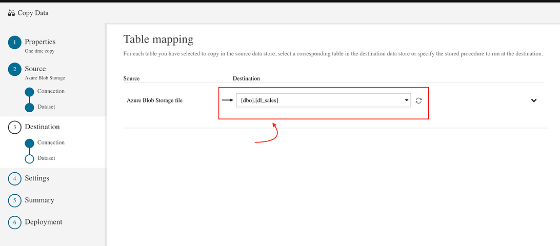 Using Azure Data Lake to copy data from CSV file to a SQL database