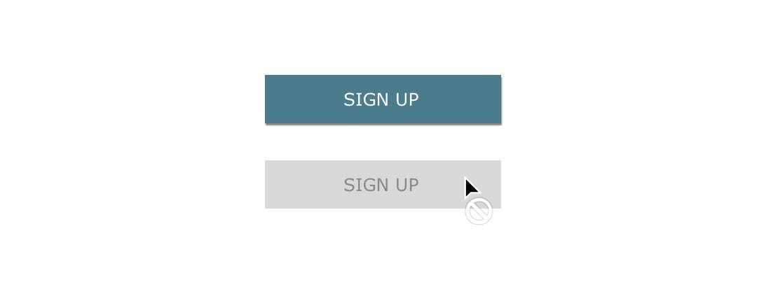 Is It Ok To Grey Out Disabled Buttons By H Locke Ux Collective
