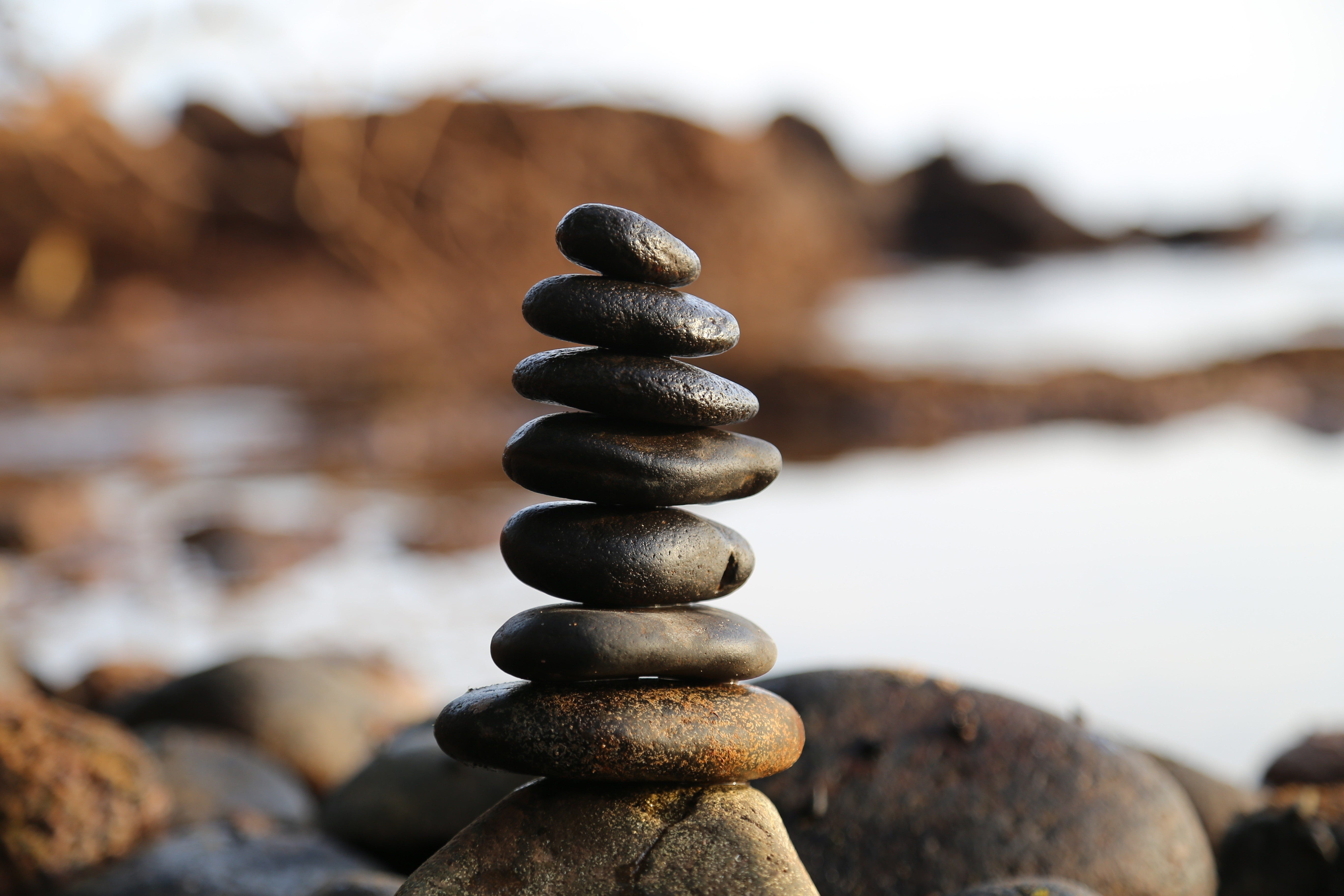 Rocks stacked on each other