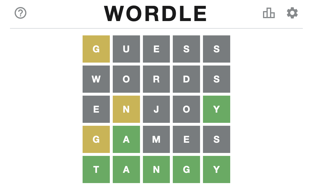 Wordle word games