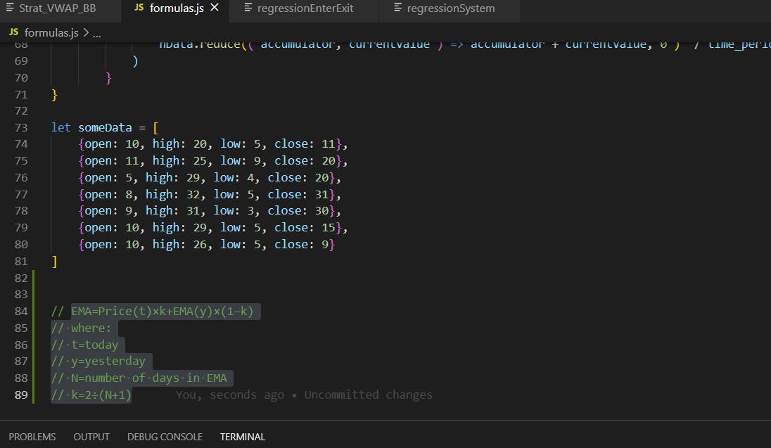 Calculating the Exponential Moving Average in JavaScript | by Anthony ...