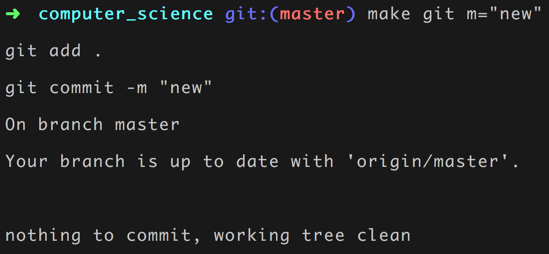 Makefile git add commit push github All in One command | by Panjeh | Medium