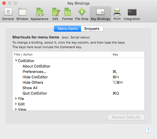 CotEditor CotEditor