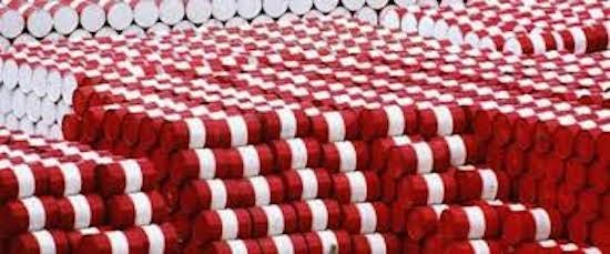 oil and gas barrels