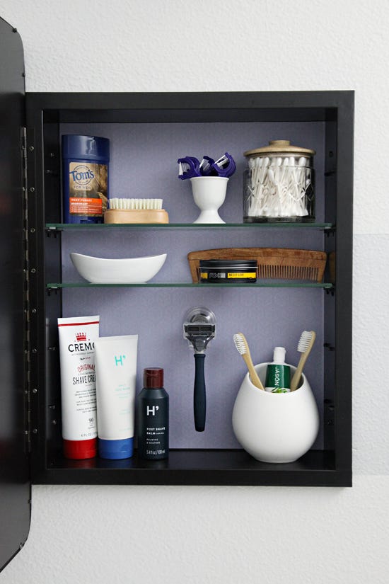 Space Saving Storage With An Organized Medicine Cabinet By Healthy Living Medium