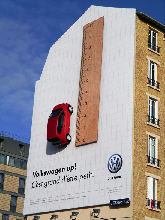 It’s great to be small. Outdoor Advertising