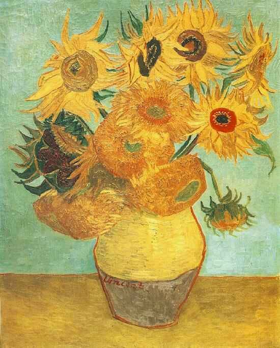 fifteen sunflowers van gogh