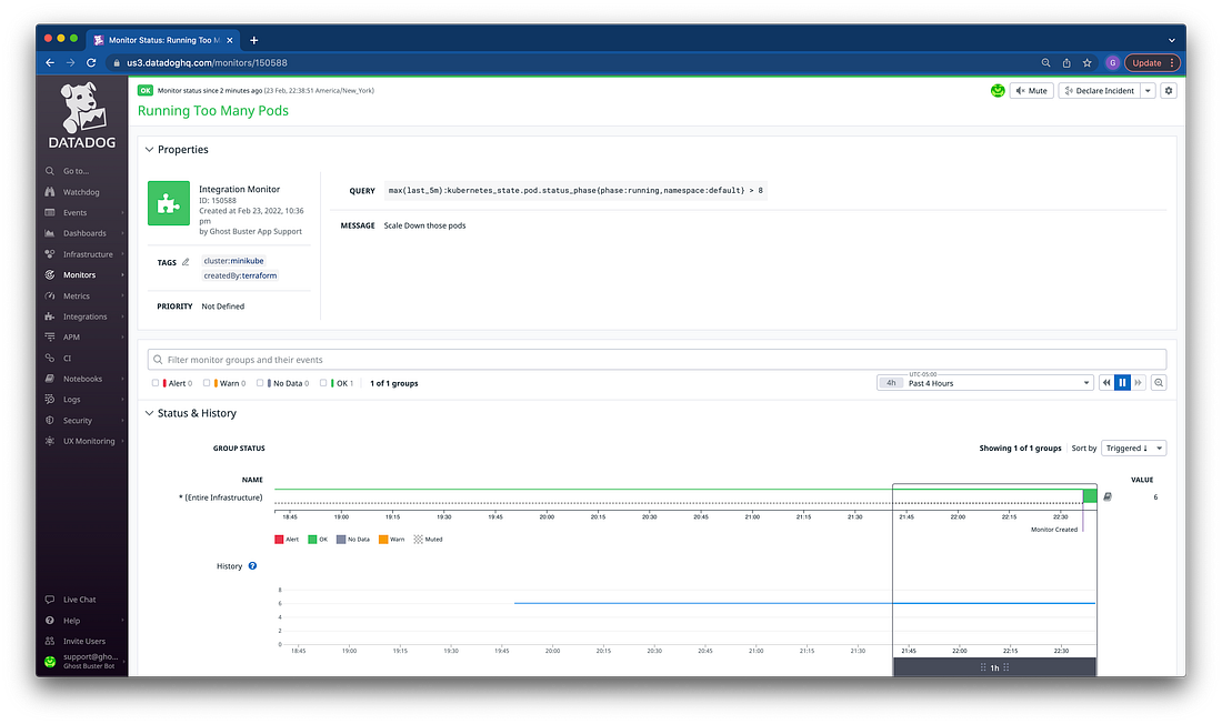 How I Monitored My Minikube Cluster with DataDog & Terraform by