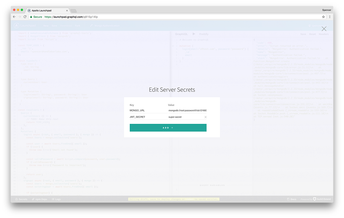 GraphQL Authentication with React Native & Apollo [Part 1/2] by