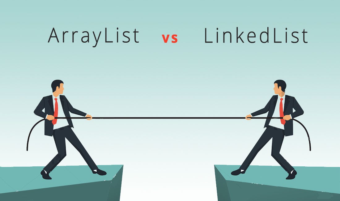 linked list using array vs arraylist