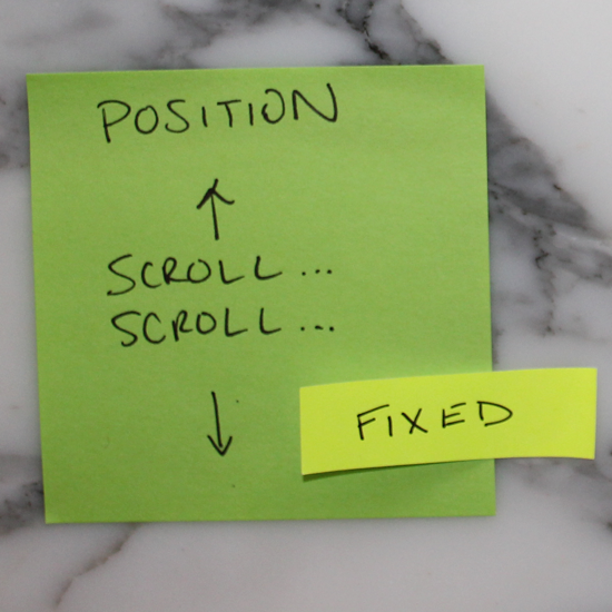 16 CSS Lessons via Postit® Notes by Kaylan Prototypr
