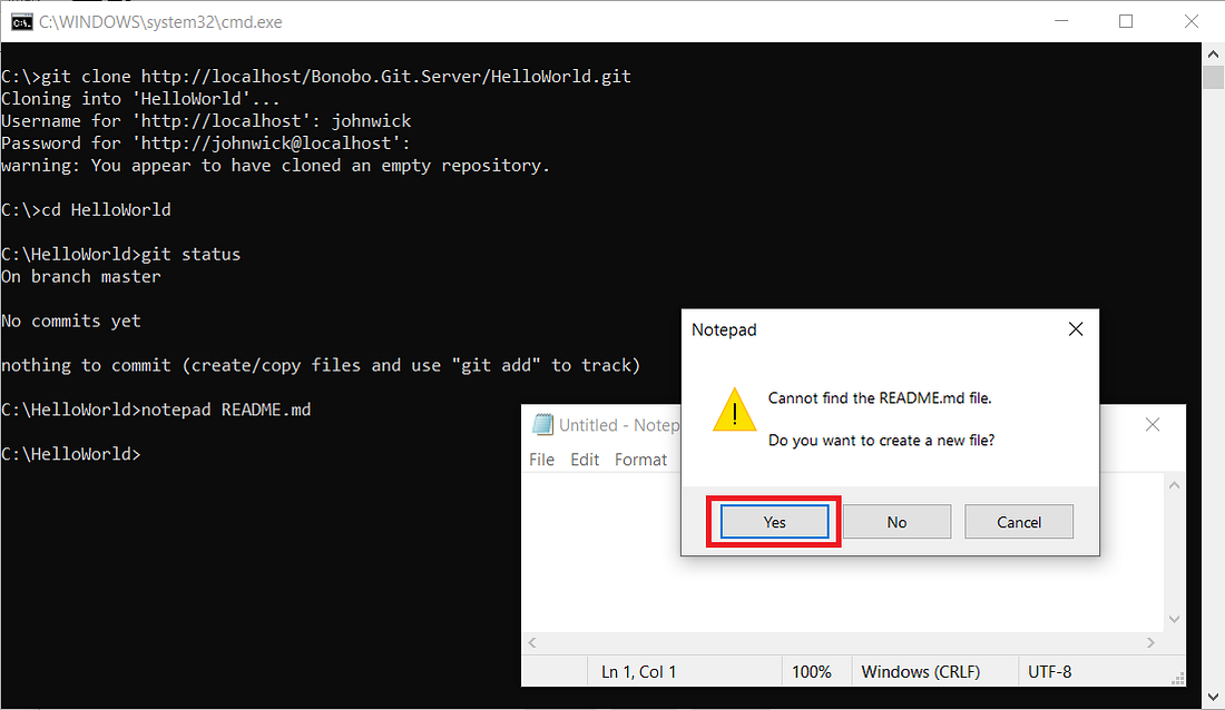 Create New Repository in Bonobo Git Server - Peerasak Pigeon ...