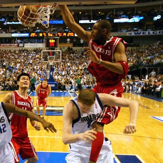 getting dunked