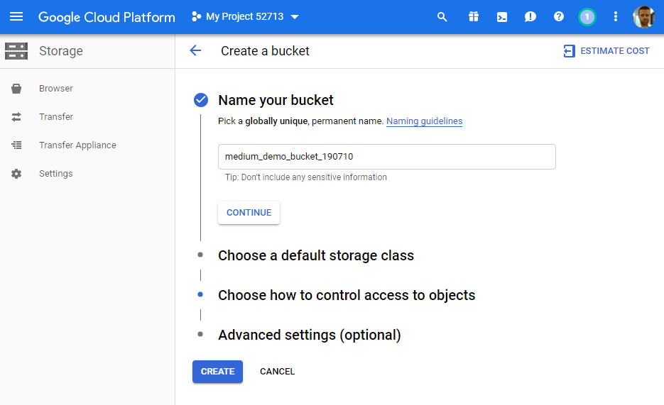 Transferring data between Google Drive and Google Cloud Storage using