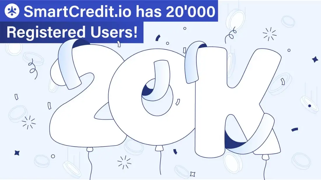 SmartCredit.io has 20'000 registered users!