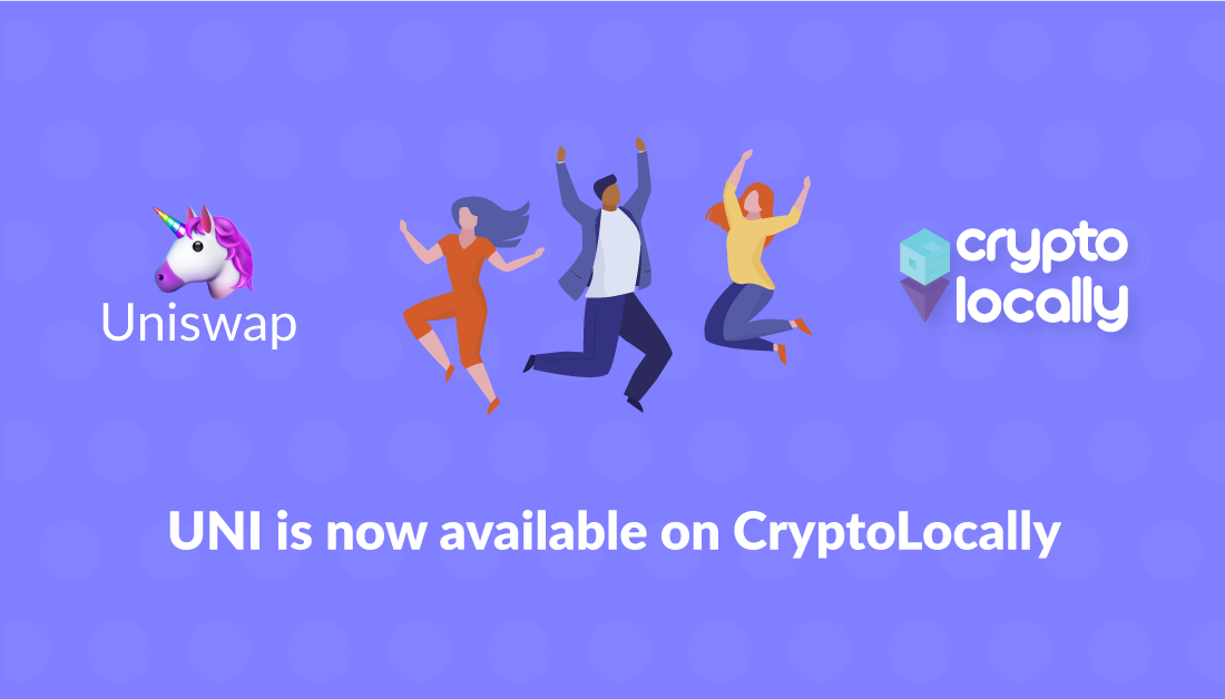 You Can Now Earn Staking Rewards and Trade UNI on CryptoLocally! | by Cryptolocally