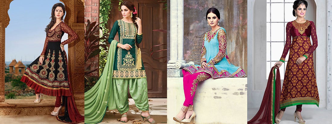 salwar suit types
